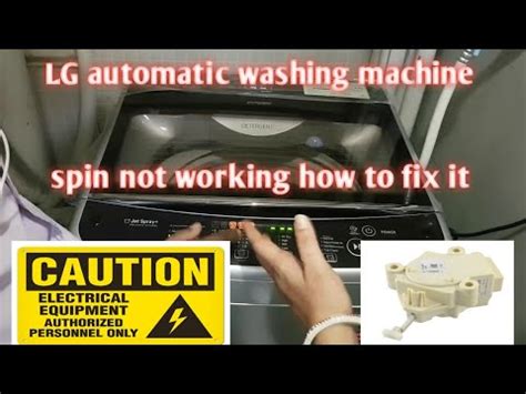 LG Washer – Troubleshooting Washing Machine Drum Not Spinning